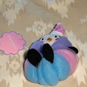 Ulta Beauty Penguin Bath Sponge - Blue, Purple, Pink